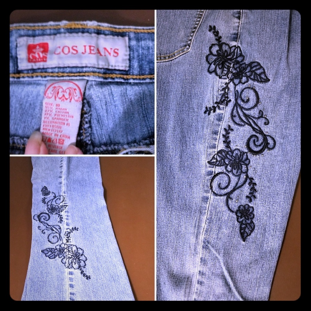 Embroidered Jeans